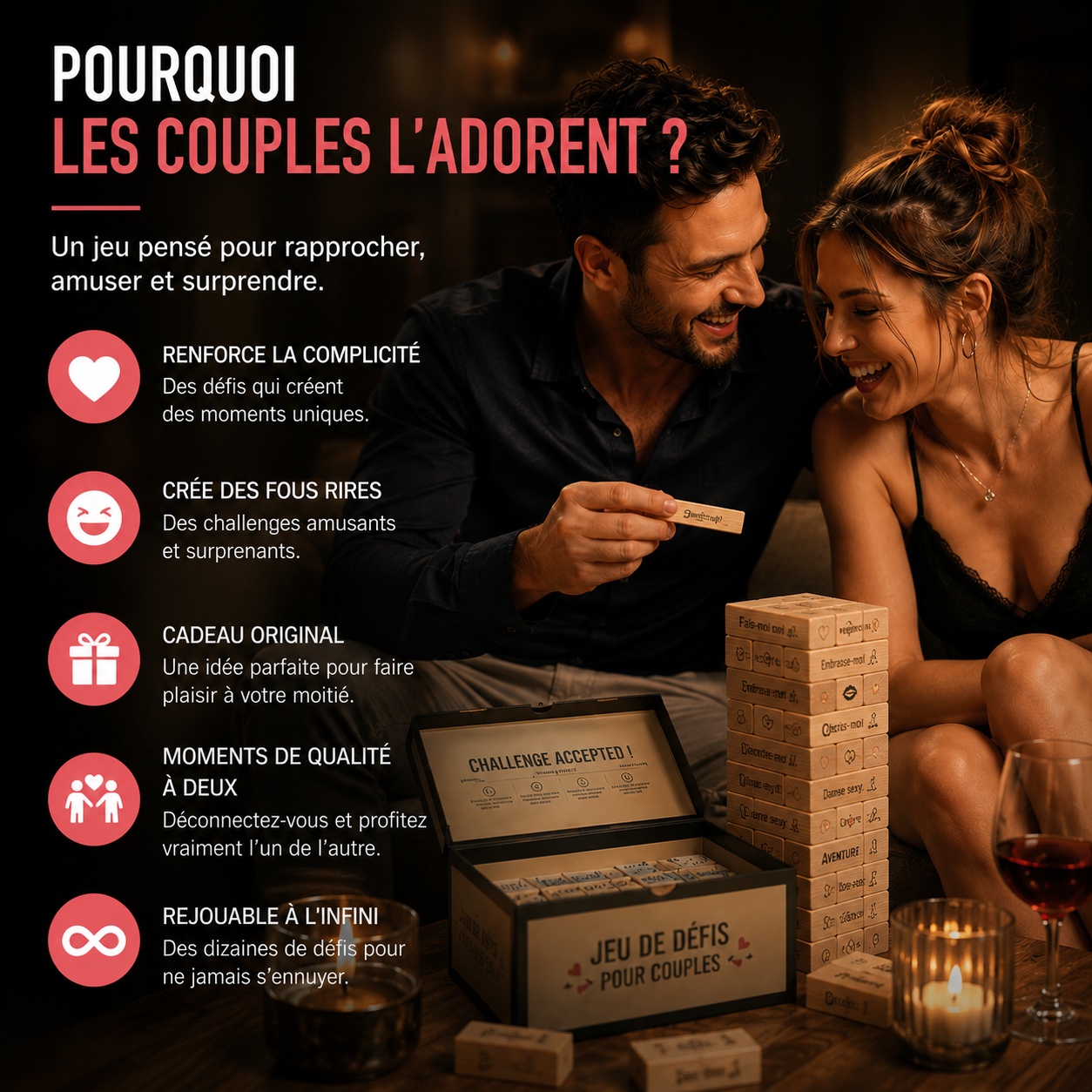 Jeu de Défis pour Couples