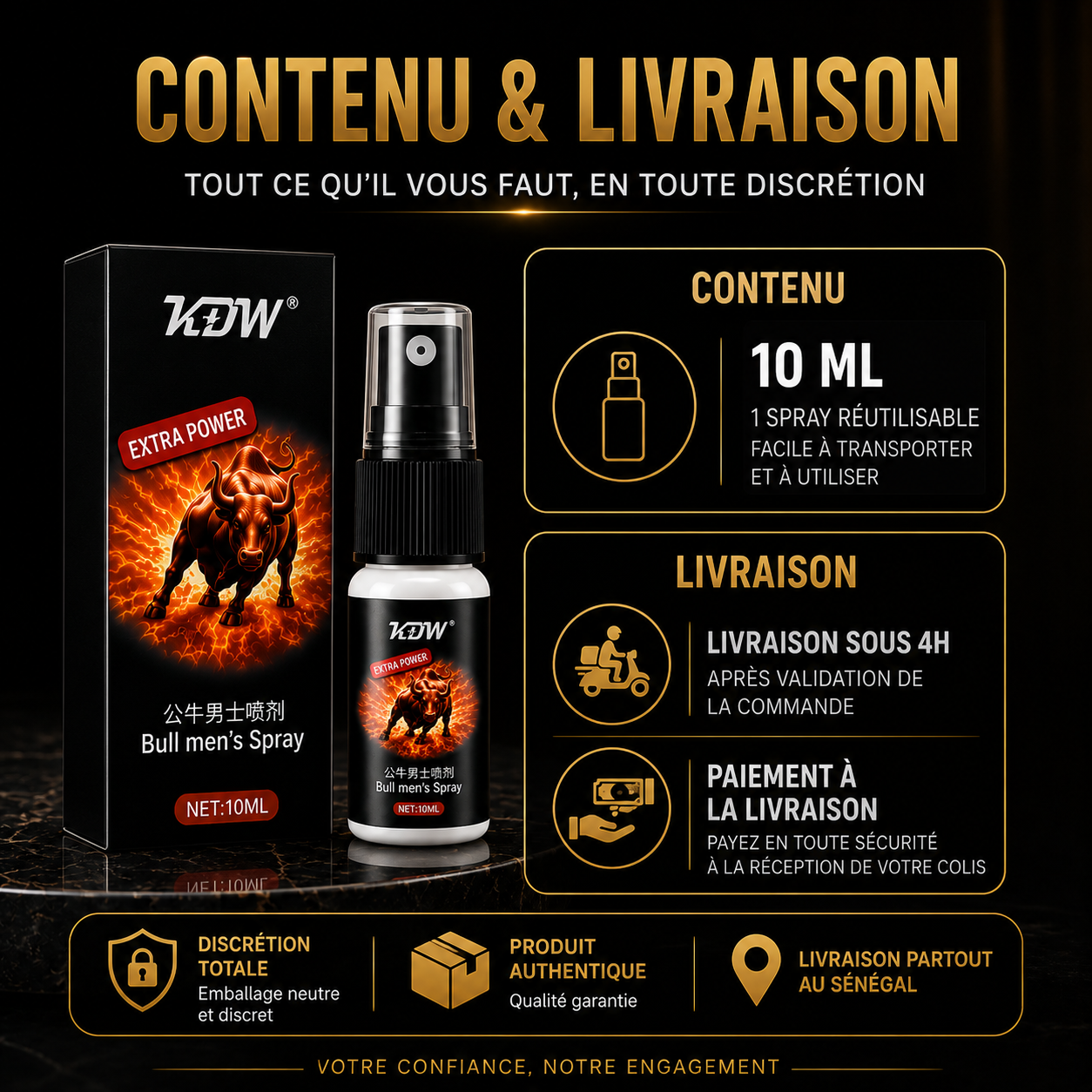 ENDURAX™ - Spray Améliorateur, Retardateur d'éjaculation pour Hommes