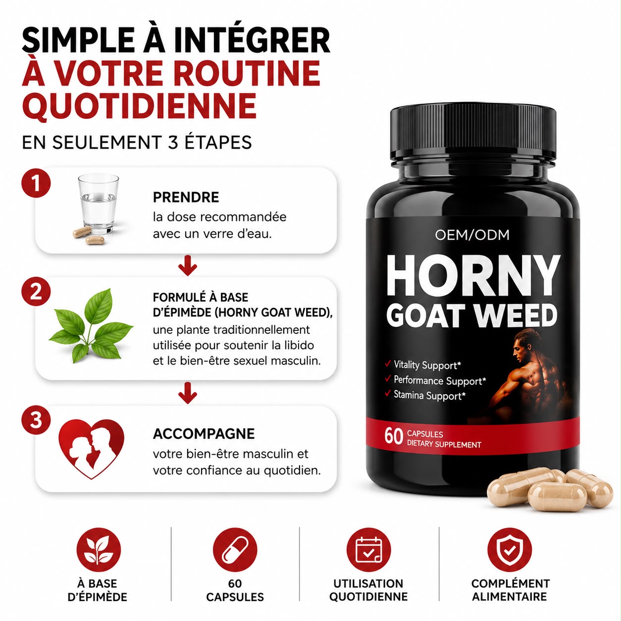 HORNY Goat Weed™ - Vitalité & Performance Masculine