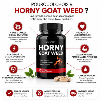 HORNY Goat Weed™ - Vitalité & Performance Masculine