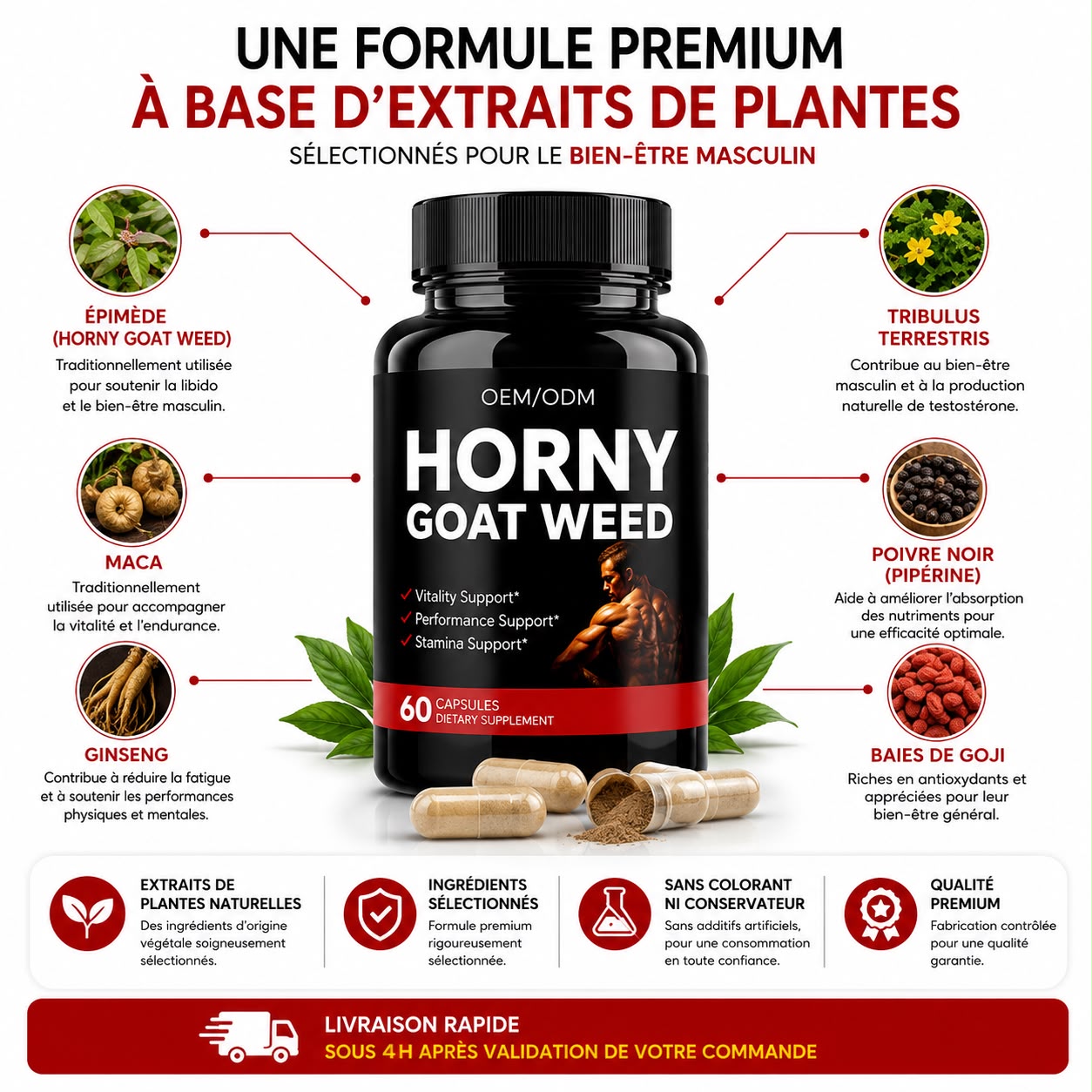HORNY Goat Weed™ - Vitalité & Performance Masculine