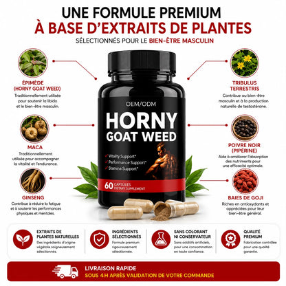 HORNY Goat Weed™ - Vitalité & Performance Masculine
