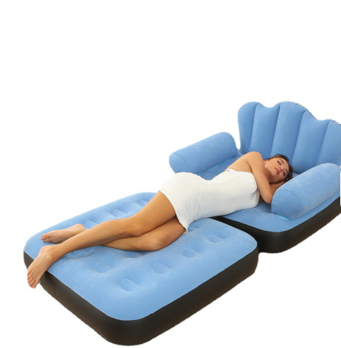 Fauteuil Gonflable Convertible 2-en-1 avec Pompe Offerte